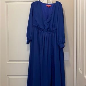 Maxi royal blue dress